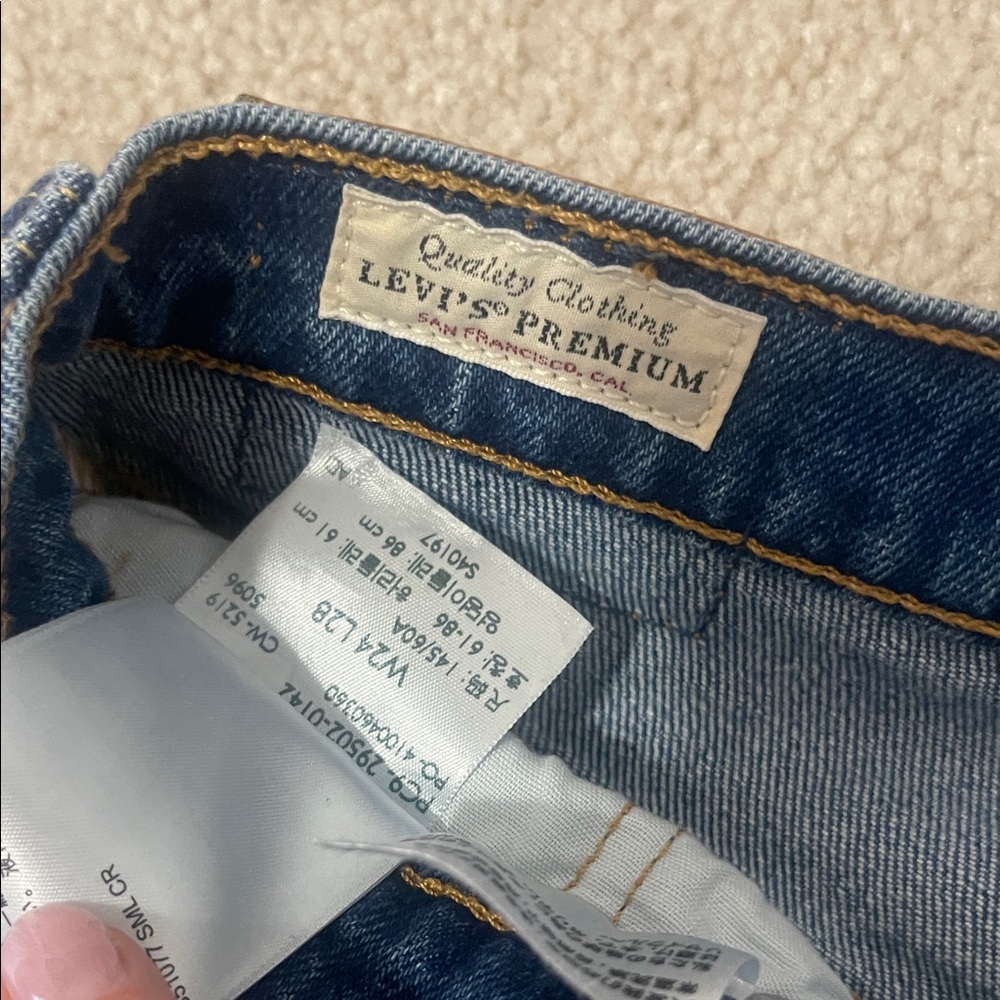 Levi's Men's Straight Blue Jeans - Picture 3 of 6